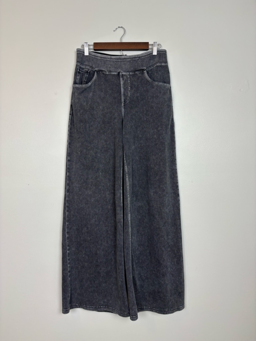 Halara Flex High Waisted Tummy Control Casual Wide Leg Jeans Pockets Lg Tall